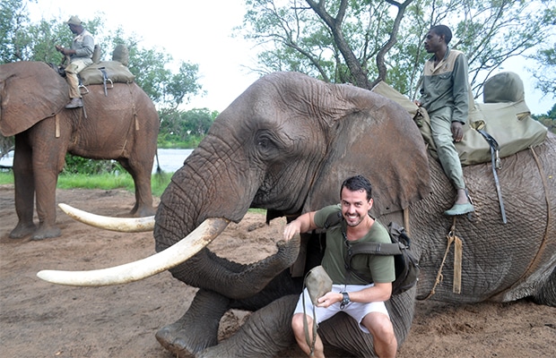 Como é o safári com elefantes na Zâmbia