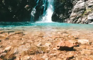 Cachoeira da Serra Azul, em Nobres: