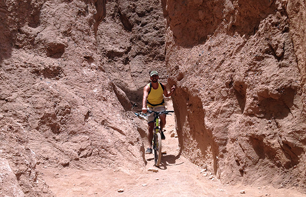O passeio de bicicleta no Atacama