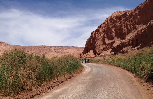 O passeio de bicicleta no Atacama