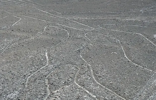 Detalhe das grandiosas Linhas de Nazca.