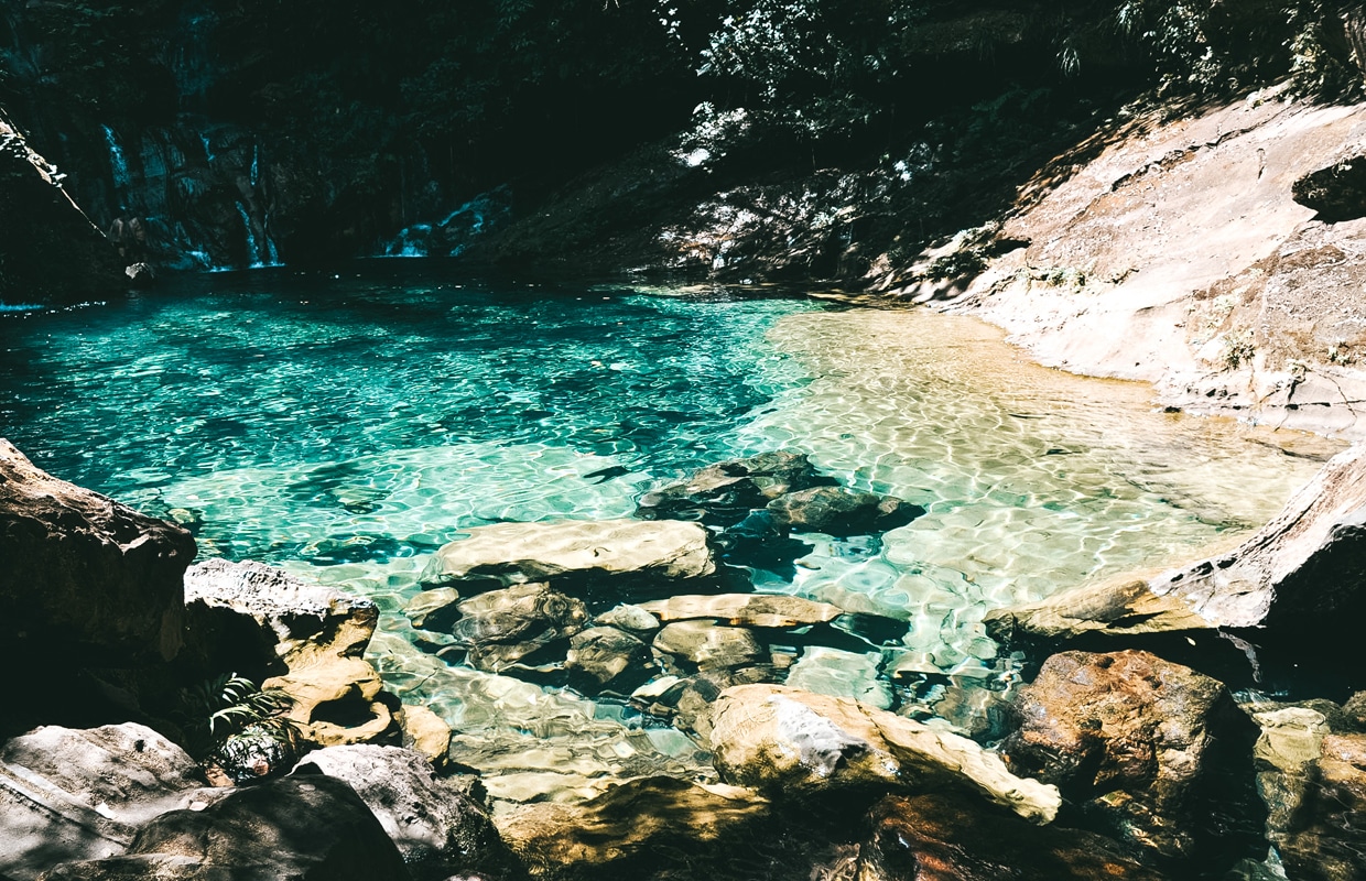 Poço Azul, na Chapada das Mesas