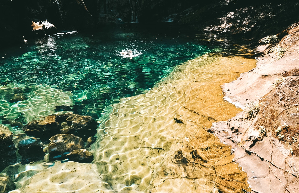 Poço Azul, na Chapada das Mesas