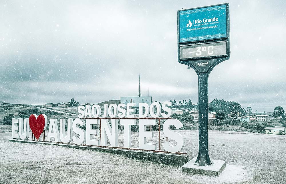 10 lugares para ver neve no Brasil