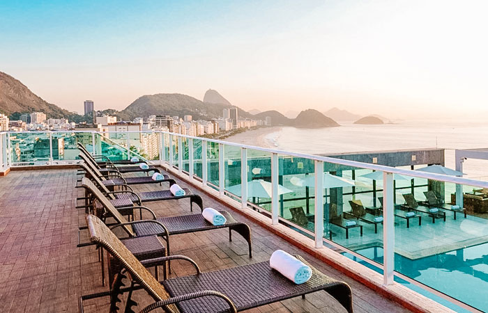Hotel com vista para Copacabana