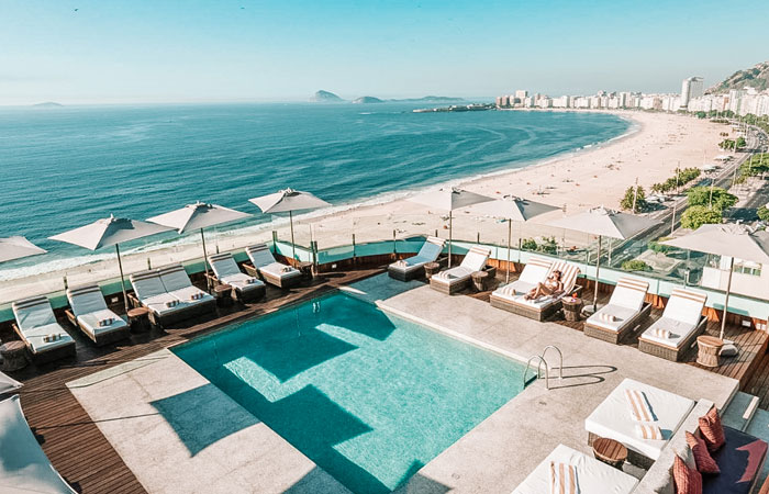 Hotel com vista para Copacabana