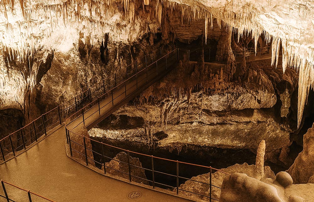 o que fazer na Caverna de Postojna
