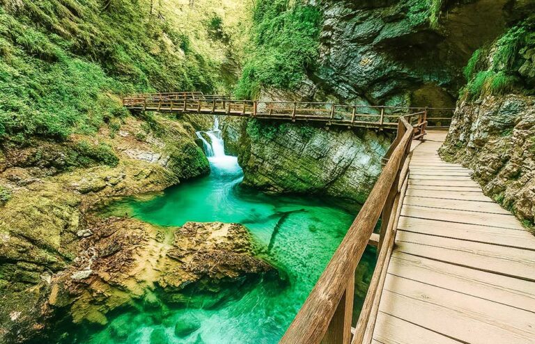 Desfiladeiro de Vintgar, Bled, Cachoeira Šum, Trilha de Vintgar, Parque Nacional Triglav