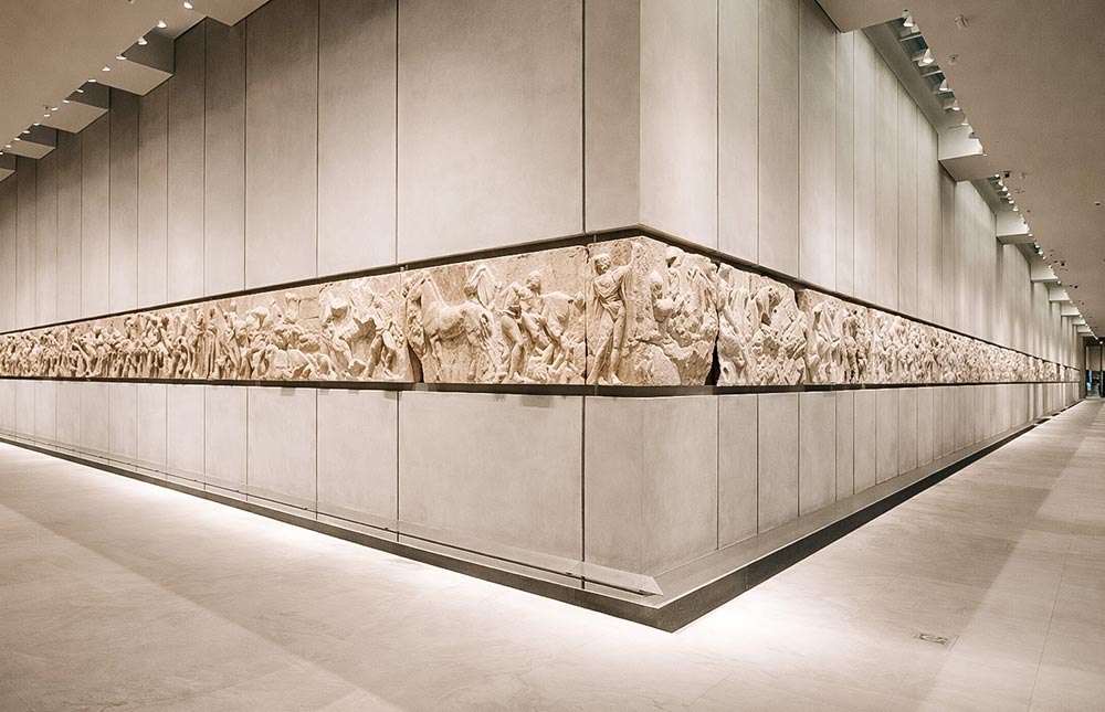 Galeria do Partenon no Museu da Acrópole