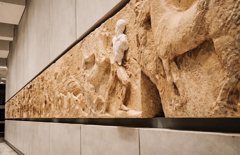 Galeria do Partenon no Museu da Acrópole